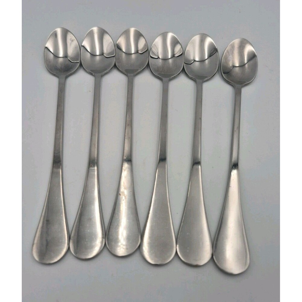Vintage Of 6 Teaspoons Cambridge Stainless Steel Flatware 8"